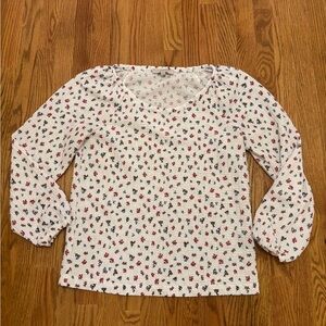LOFT White Floral top